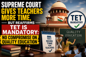 Supreme Court Gives Teachers More Time, But Reaffirms TET Is Mandatory: No Compromise on Quality Education