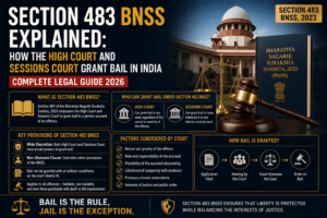 Section 483 BNSS Explained: How the High Court and Sessions Court Grant Bail in India (Complete Legal Guide 2026)