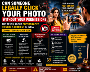 “Can Someone Legally Click Your Photo Without Your Permission?” – The Truth About Photography, Privacy & Consent in India (Complete Legal Guide 2026)