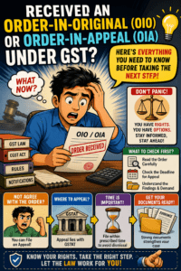 Received an Order-in-Original (OIO) or Order-in-Appeal (OIA) Under GST? Here’s Everything You Need to Know Before Taking the Next Step!