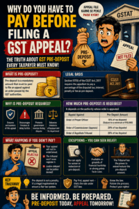 Why Do You Have to Pay Before Filing a GST Appeal? The Truth About GST Pre-Deposit Every Taxpayer Must Know!