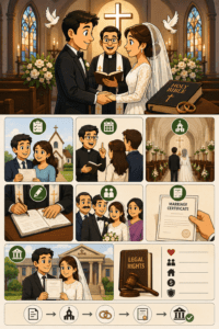 How to Get Married Under the Indian Christian Marriage Act, 1872? Complete Church Marriage Procedure, Registration & Legal Guide