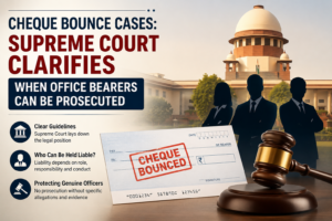 Cheque Bounce Cases: Supreme Court Clarifies When Office Bearers Can Be Prosecuted