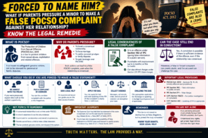 “Forced to Name Him?” — What If Parents Pressure a Minor to Make a False POCSO Complaint Against Her Relationship? Know the Legal Remedies